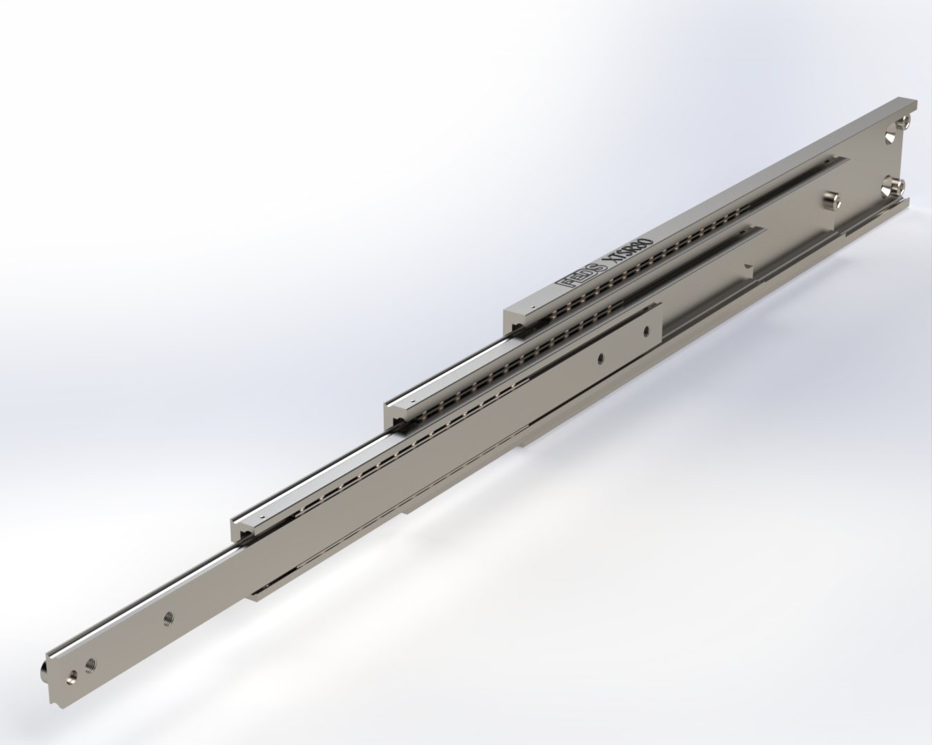 XTSR80 LOGO FEDS XTSR-80 | 150 - 340 Kg telescopic slide steel C45